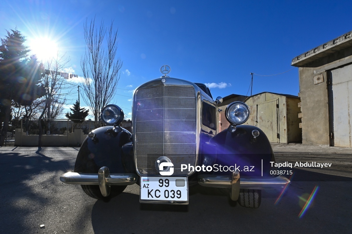 Теймур Мамедов показал свой Mercedes-Benz 1938 года выпуска - ФОТОРЕПОРТАЖ