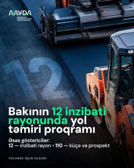 Media.az - Новости Азербайджана - Ремонт дорог в Баку: из 110 запланированных объектов завершены 90