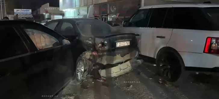В Абшеронском районе произошло цепное ДТП