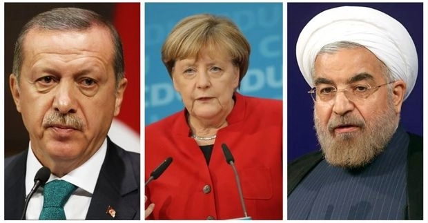 Эрдоган обсудил с Меркель и Роухани события в Газе