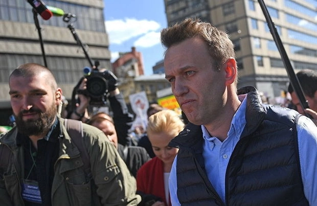 В Москве арестовали Навального