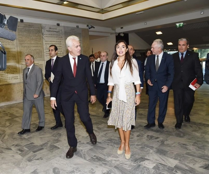 Лейла Алиева на открытии «Азербайджанской комнаты» в главном офисе ФАО