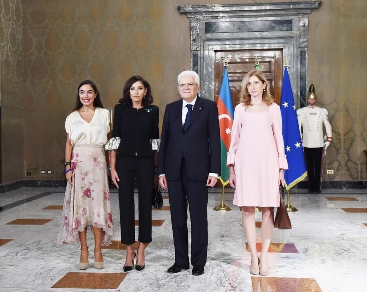 Президент Италии дал официальный обед в честь Мехрибан Алиевой – ФОТО + ОБНОВЛЕНО