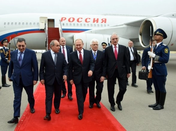 Владимир Путин прибыл в Азербайджан