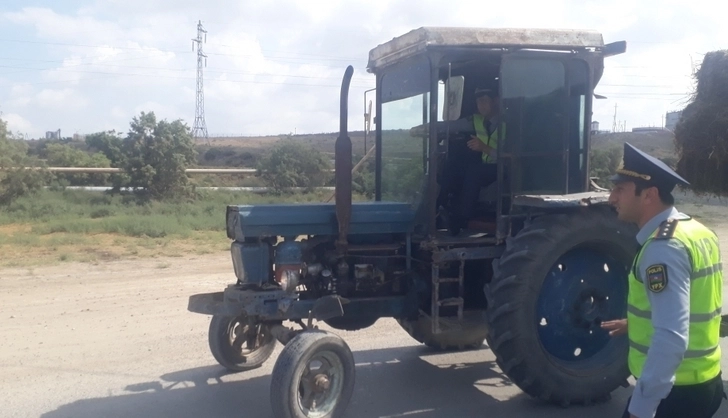 В Ширване тракторист оказал сопротивление полиции – ФОТО