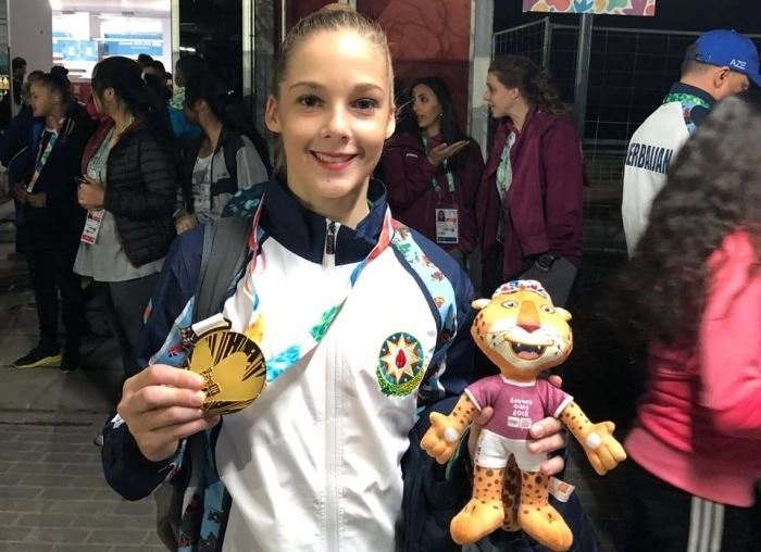 Азербайджанская гимнастка выиграла «золото» Юношеской Олимпиады