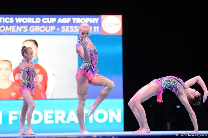 В Баку стартовали финалы Кубка мира по акробатической гимнастике в Баку – ФОТО