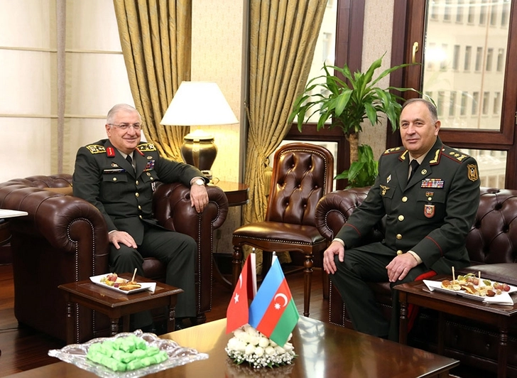 Азербайджанский и турецкий генералы обсудили военное сотрудничество – ФОТО