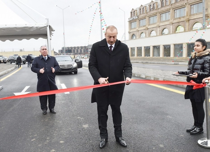 Ильхам Алиев принял участие в открытии новой дороги – ФОТО