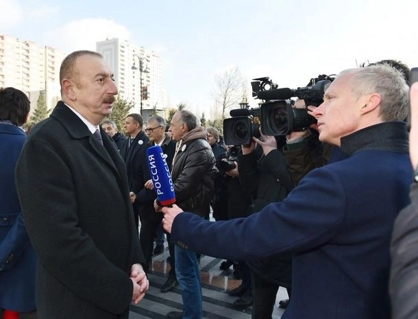 Президент Ильхам Алиев дал интервью корреспонденту телеканала «Россия-24» - ВИДЕО