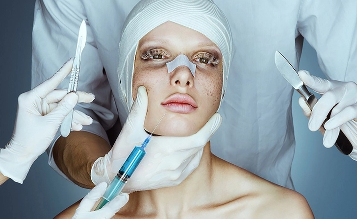 Пластический хирург изуродовал женщину, забыв в ее щеке салфетку при операции
