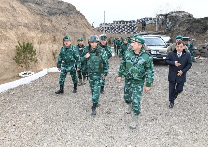 На границе с Арменией сдана в пользование новая воинская часть Азербайджана - ФОТО
