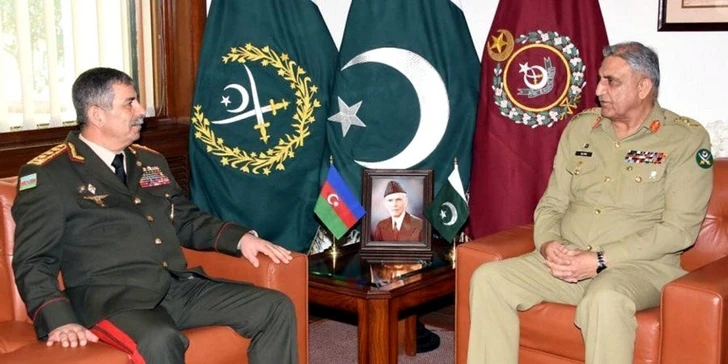 Закир Гасанов встретился с командующим Сухопутными войсками Пакистана - ФОТО+ВИДЕО