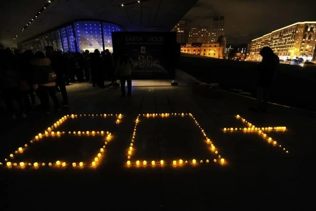 В Баку отключили освещение фасадов зданий - ФОТО