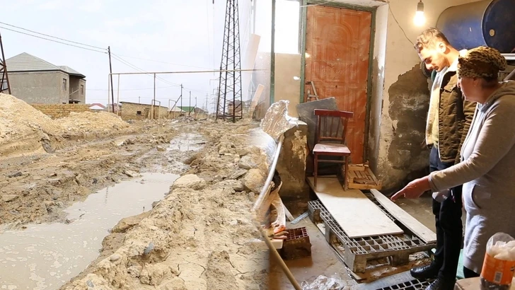 Плачевные условия в новом жилом массиве в Баку - ВИДЕО
