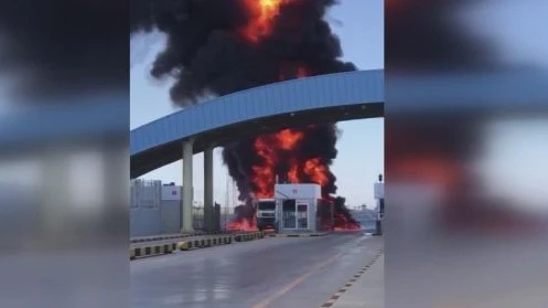 Террористы взорвали принадлежащий Азербайджану грузовик – ВИДЕО