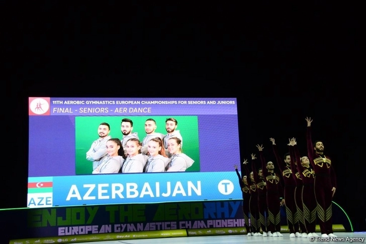 Команда Азербайджана завоевала «золото» чемпионата Европы по аэробной гимнастике