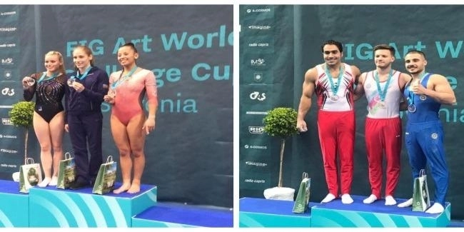 Азербайджанские гимнасты взяли два золота на Кубке мира