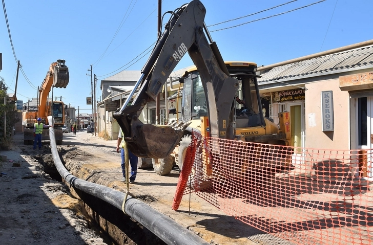 В Масазыре проводится реконструкция системы питьевого водоснабжения – ФОТО