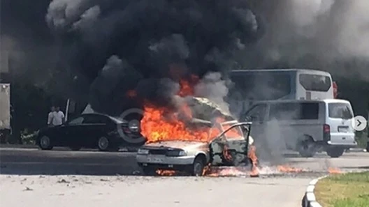 В Саратовской области мужчина сгорел в машине после хлопка газового баллона