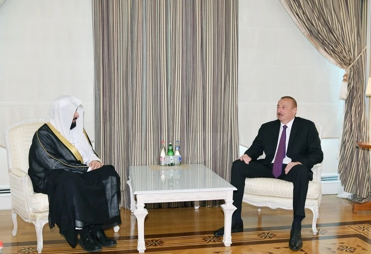 Президент Азербайджана Ильхам Алиев принял делегацию во главе с министром юстиции Саудовской Аравии