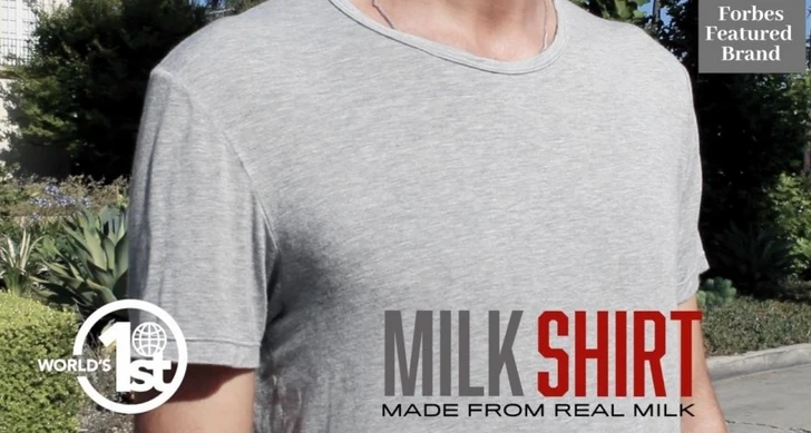 Стартап в США создал футболку из коровьего молока