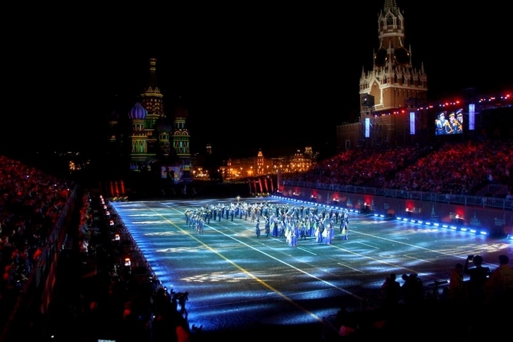 Военный оркестр Азербайджана участвует в международном военно-музыкальном фестивале «Спасская башня» - ВИДЕО