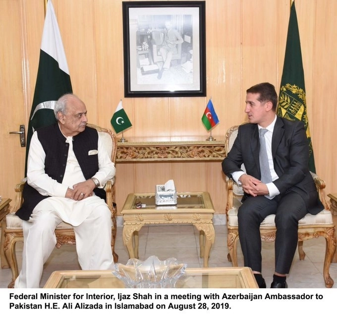 Главу МВД Пакистана пригласили посетить Азербайджан