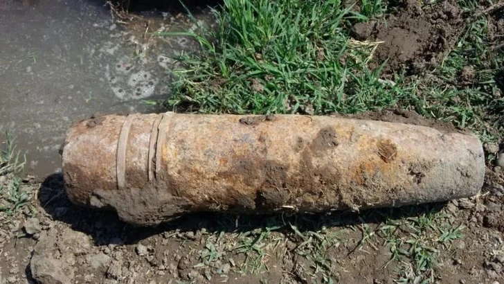 В Тертере найден артиллерийский снаряд - ФОТО