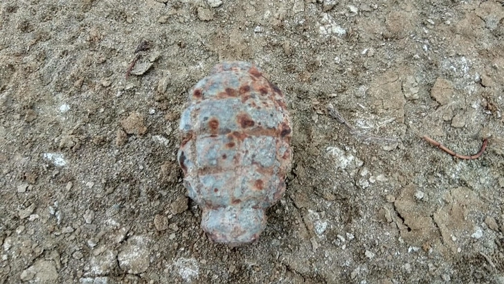 В Агстафе обнаружили ручную гранату - ФОТО