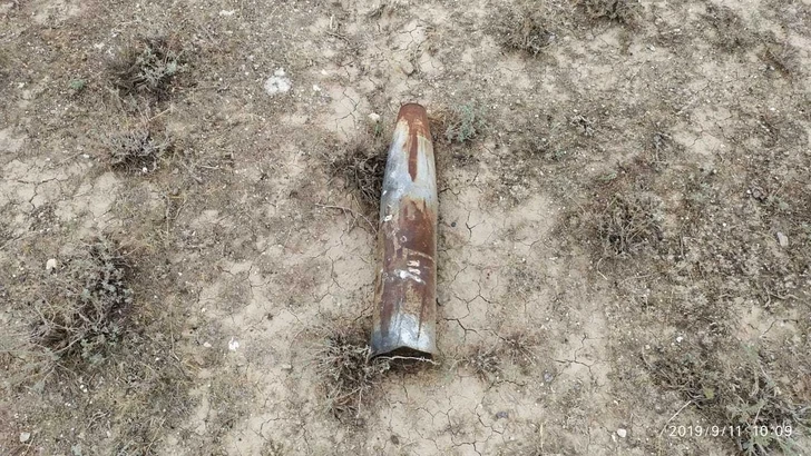 В Хызы найдена ракетная боеголовка - ФОТО