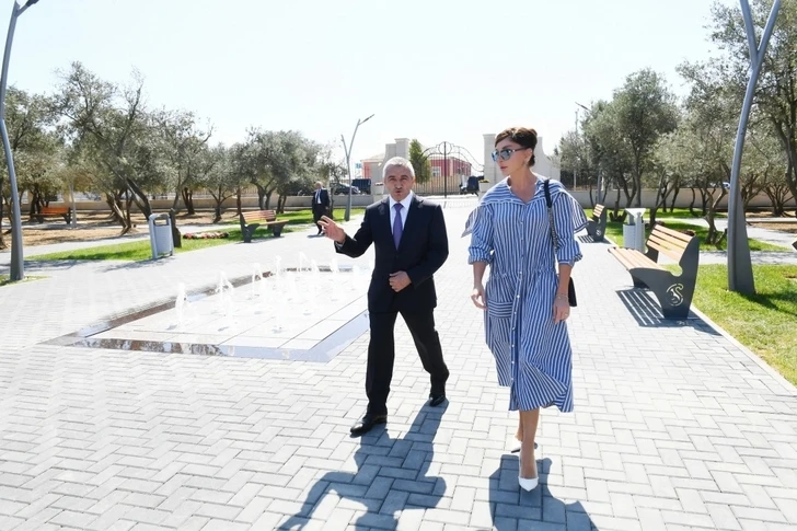 Первый вице-президент Мехрибан Алиева ознакомилась с новым парком отдыха в Кюрдаханы - ОБНОВЛЕНО -ФОТО