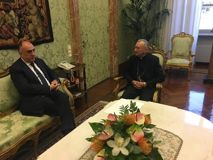Эльмар Мамедъяров встретился с госсекретарем Ватикана – ФОТО