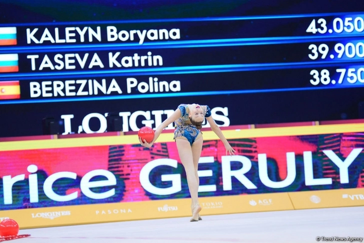 В Баку стартовал второй день 37-го чемпионата мира по художественной гимнастике - ФОТО