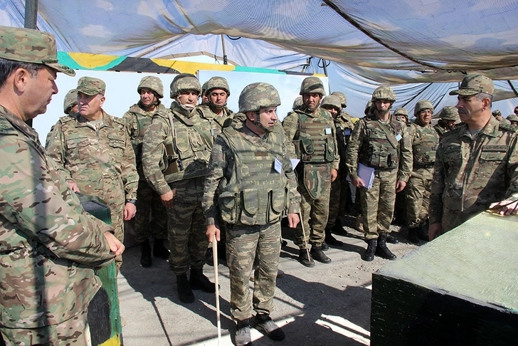 В ходе учений азербайджанской армии проведена рекогносцировка местности – ВИДЕО