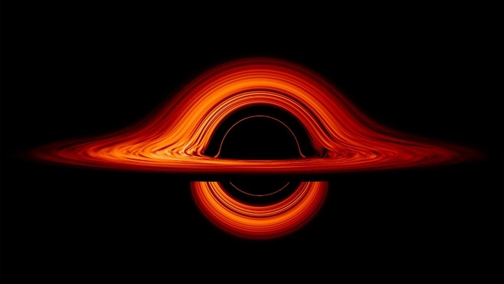 NASA визуализировало черную дыру