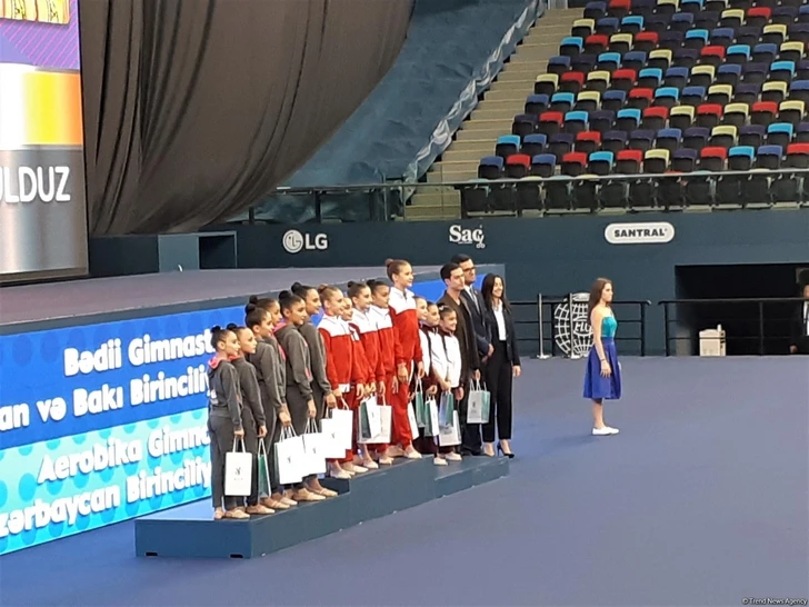В Баку прошла церемония награждения победителей первенства Азербайджана по гимнастике - ФОТО