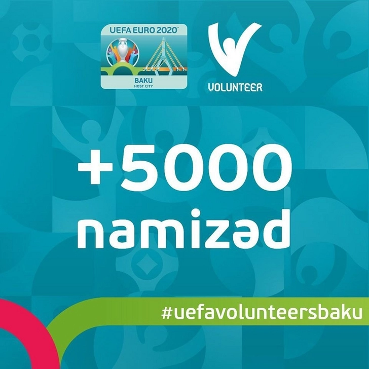 5 000 волонтеров зарегистрировались для участия в Бакинской волонтерской программе Евро-2020