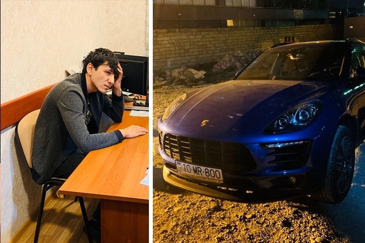В Баку задержан мужчина, совершивший наезд на полицейских на «Porsche» - ФОТО/ВИДЕО