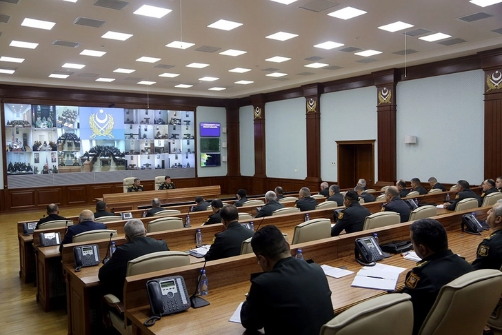 Закир Гасанов провел служебное совещание по итогам оперативных учений - ФОТО