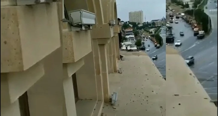В Баку человек чуть было не сбросился с крыши многоэтажного здания