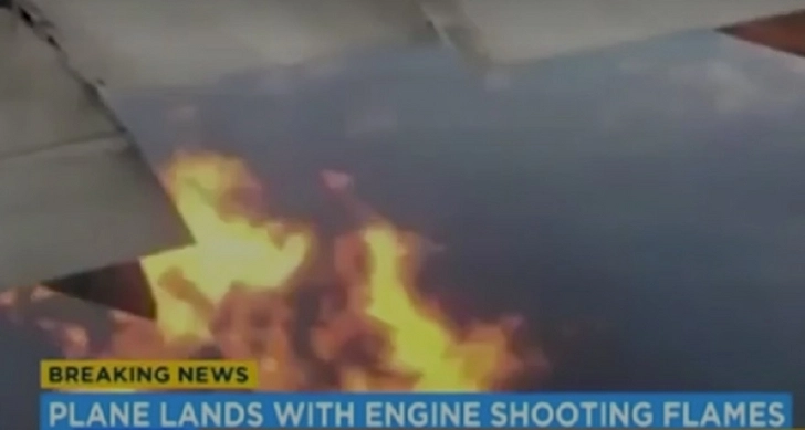 Пассажирский Boeing загорелся в небе над Лос-Анджелесом - ВИДЕО