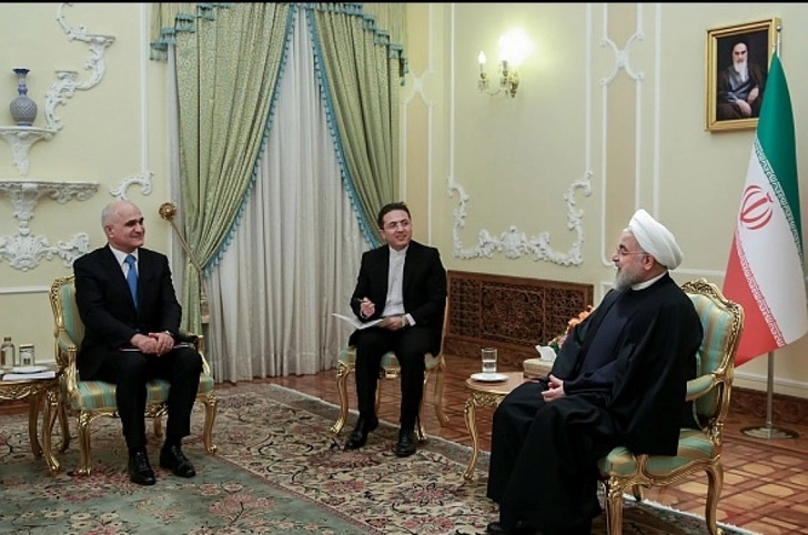Азербайджанская делегация встретилась с президентом Ирана - ФОТО