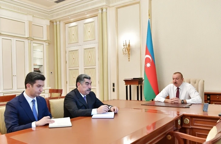 Ильхам Алиев принял новоназначенных глав ИВ Гаджигабульского района и города Нафталан – ОБНОВЛЕНО
