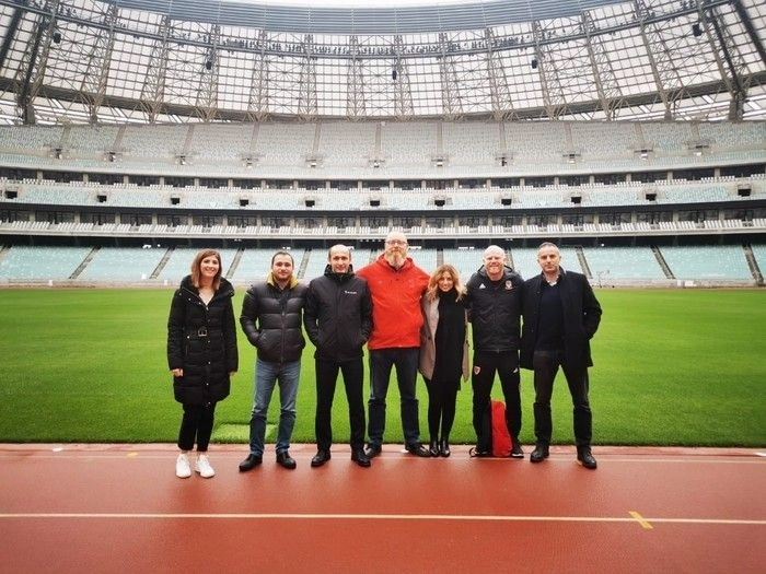 Представители ФА Уэльса посетили олимпийский стадион Баку