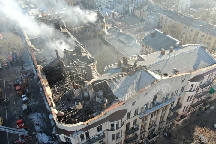 Установлена причина пожара в колледже Одессы