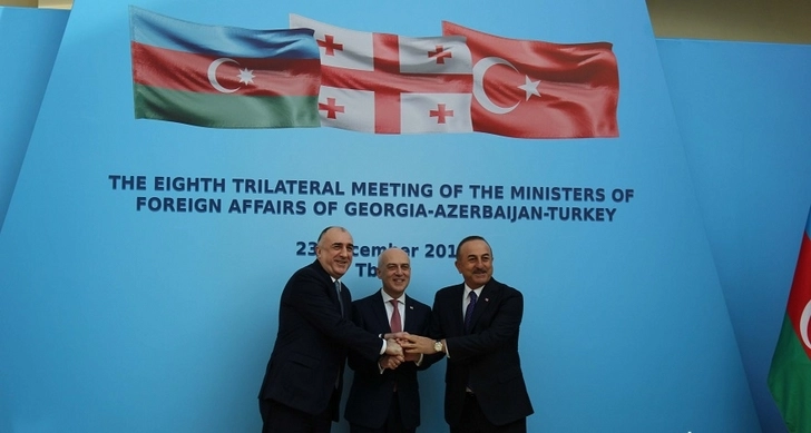 Главы МИД Азербайджана, Турции и Грузии подписали совместную декларацию - ФОТО - ОБНОВЛЕНО