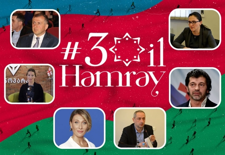 Известные грузинские политики поздравили азербайджанский народ по случаю Дня солидарности - ВИДЕО