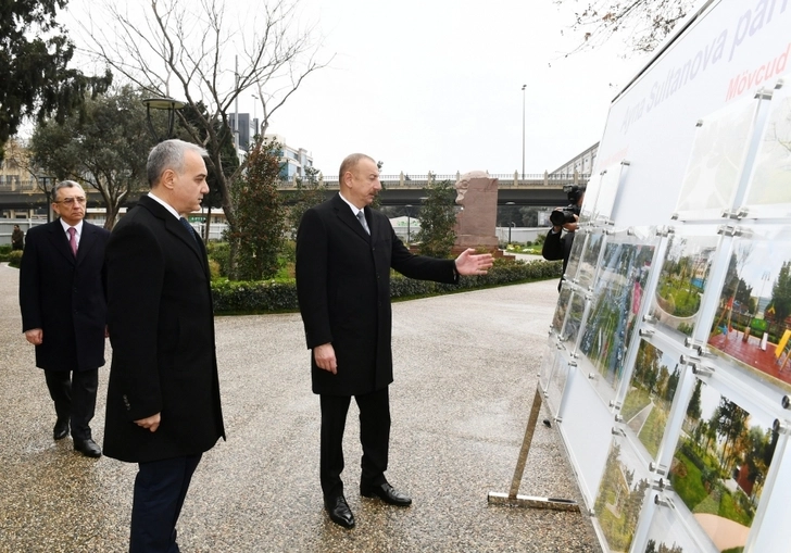 Президент Ильхам Алиев ознакомился с работами по реконструкции в еще одном парке Баку - ОБНОВЛЕНО/ВИДЕО