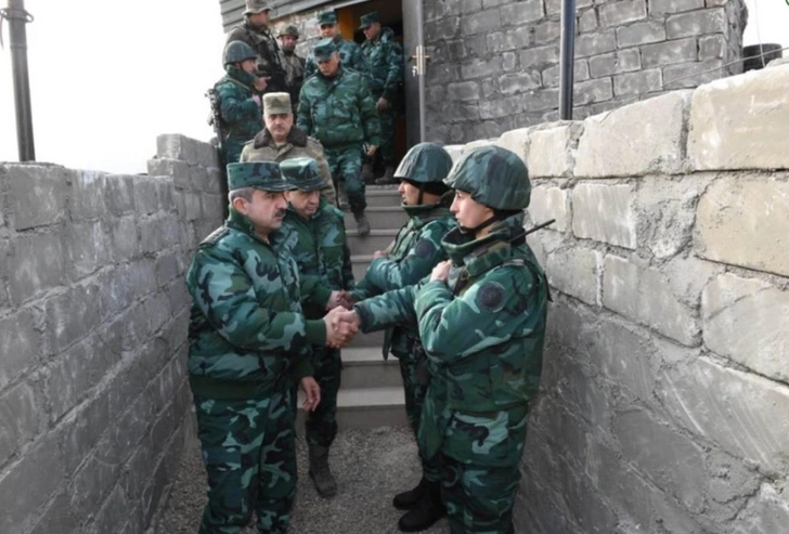 Магеррам Алиев совместно с начальником ГПС посетил дивизию, контролирующую границу с Арменией - ФОТО